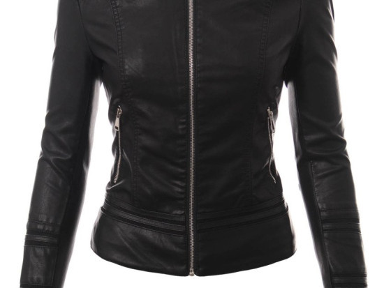 Cropped Leather Jacket